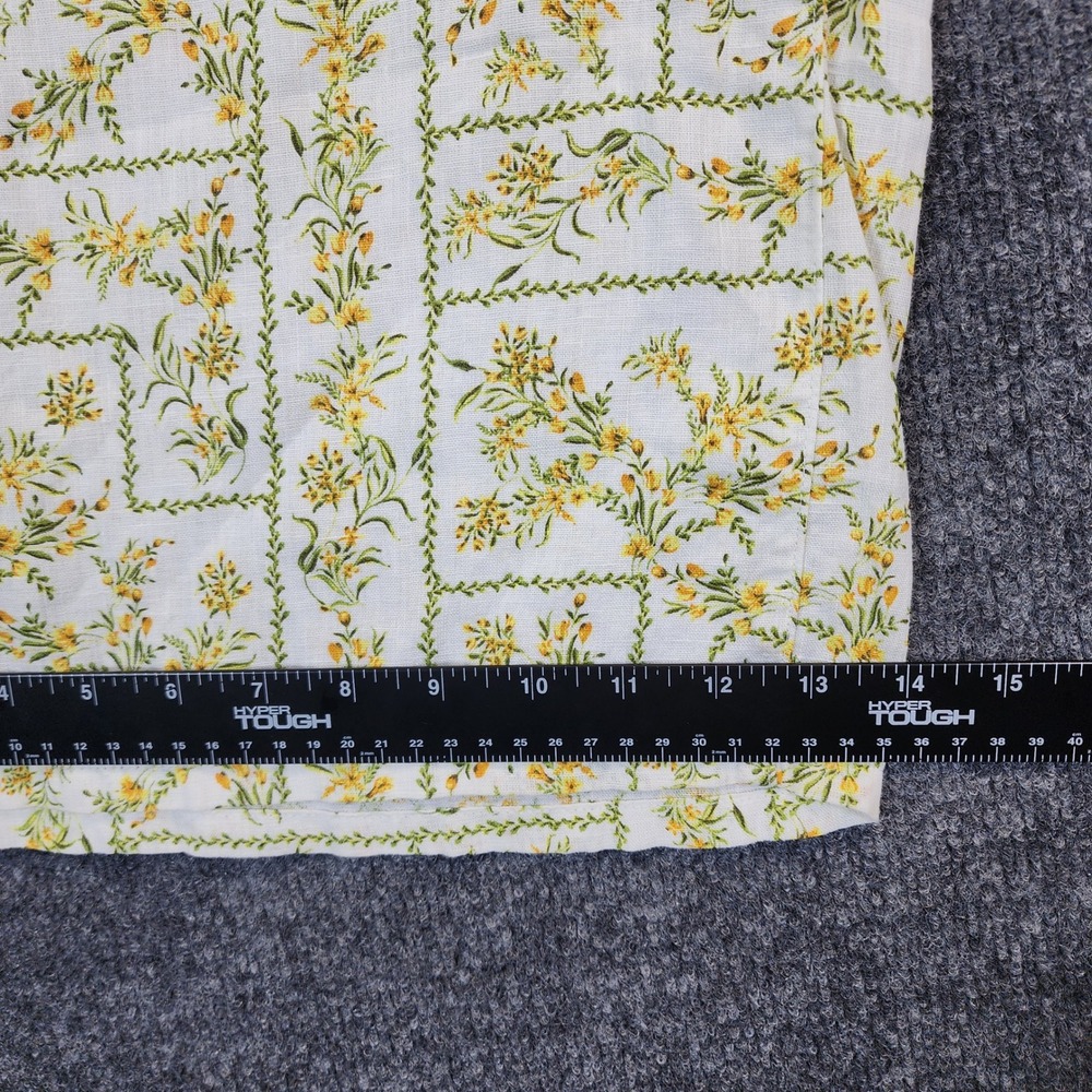 Joie Women 100% Linen Cottagecore Prairie Floral Wide Leg Pants Size L - Picture 5 of 8